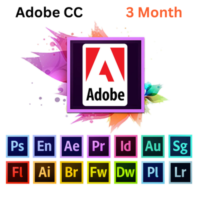 Adope Creative Cloud ALL Apps 3 Month = 16 USD