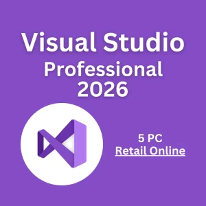 MS Visual Studio Professional 2026 5 pc Retail Online
