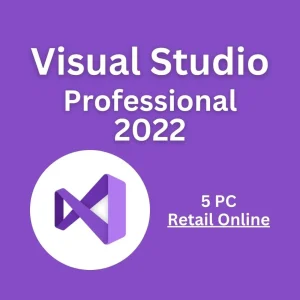 MS Visual Studo Professional 2022 5 PC Retail Online